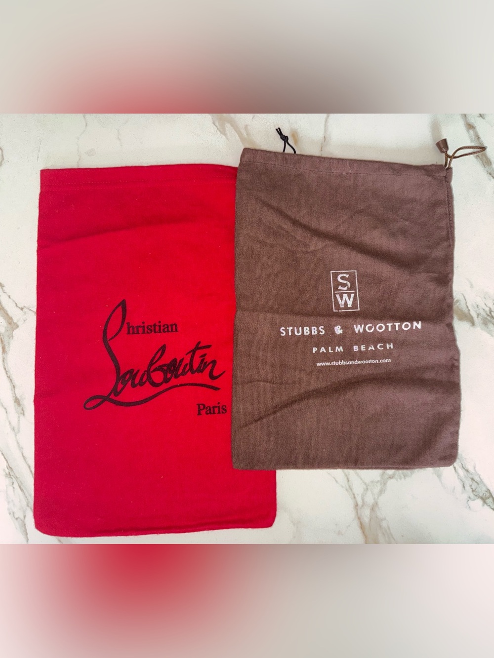 Christian Louboutin Red Dust Bag - Signature Logo